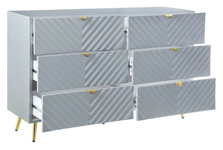 Gaines Gray 6 Drawer Dresser