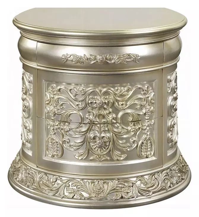 Sorina Antique Gold 3 Drawer Nightstand