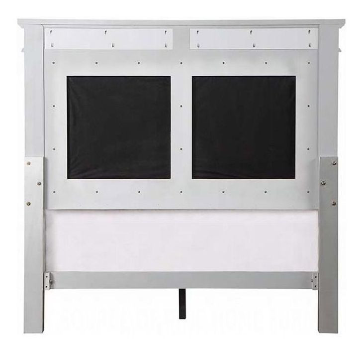 Varian Burgundy and Silver Twin Upholstered Panel Bed with Nailhead Trim