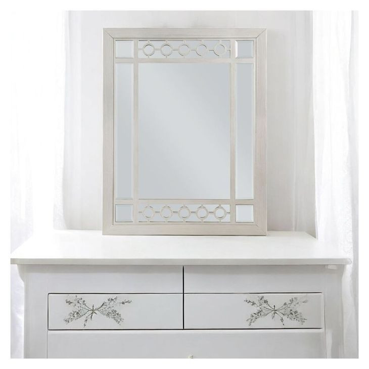 Varian Silver Rectangular Dresser Mirror