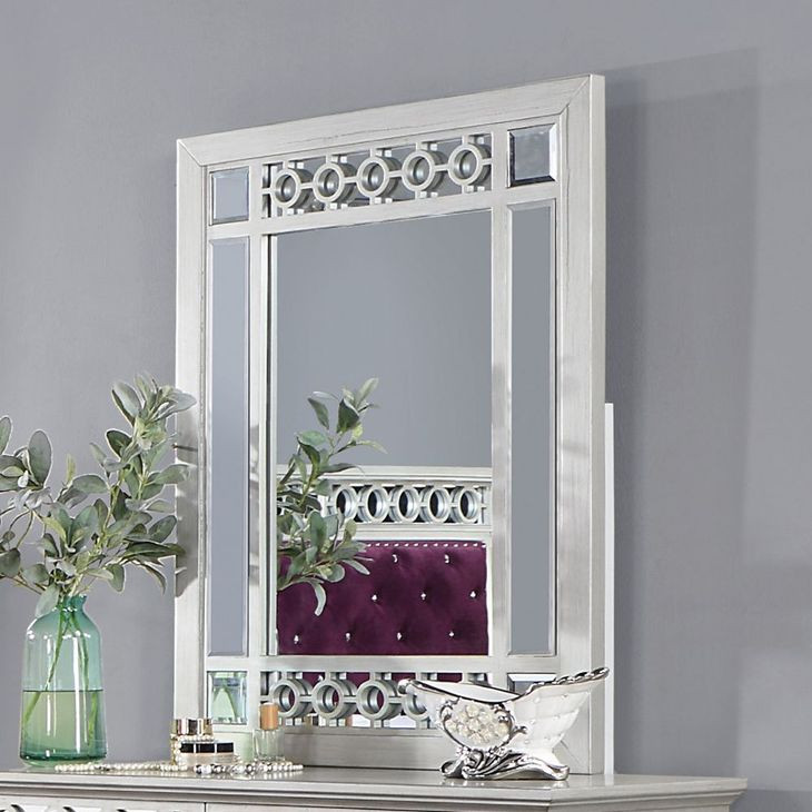 Varian Silver Rectangular Dresser Mirror