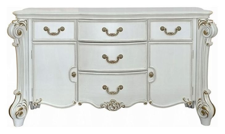 Vendome Antique Pearl 5 Drawer Dresser