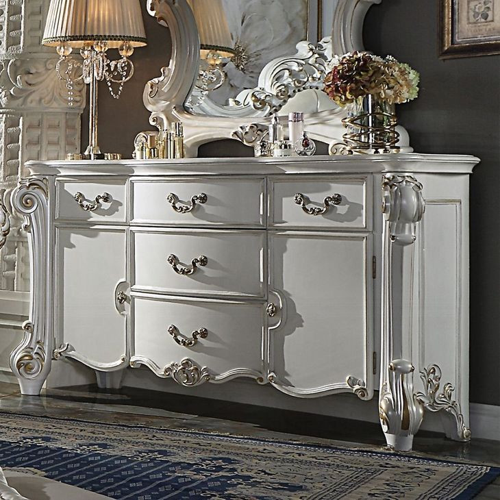 Vendome Antique Pearl 5 Drawer Dresser