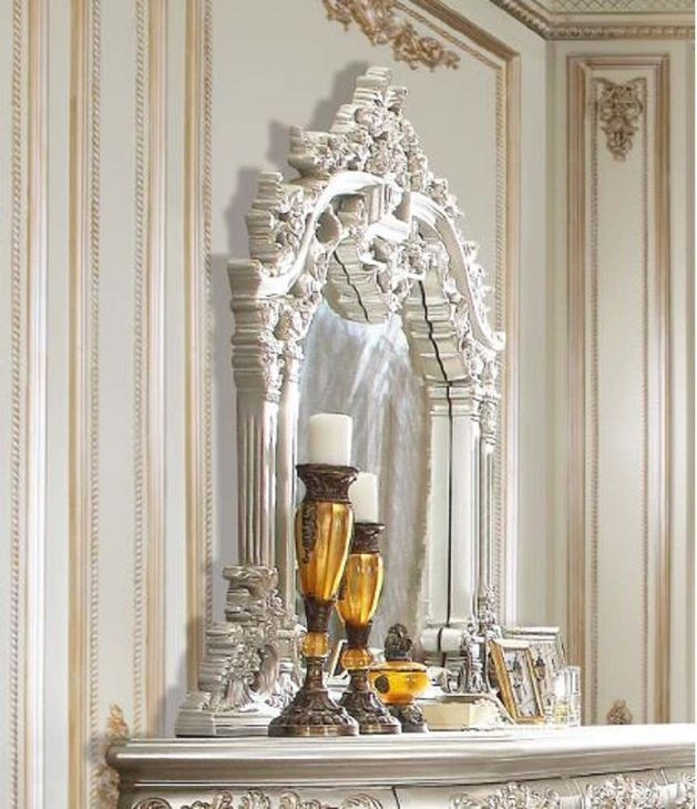 Sandoval Champagne Arched Dresser Mirror