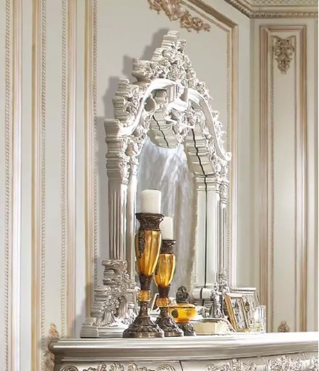 Sandoval Champagne Arched Dresser Mirror