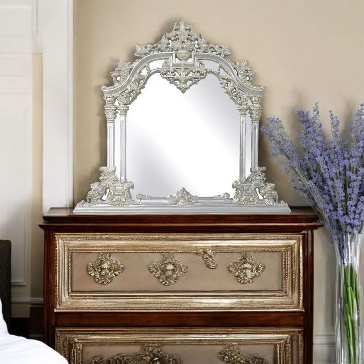 Sandoval Champagne Arched Dresser Mirror