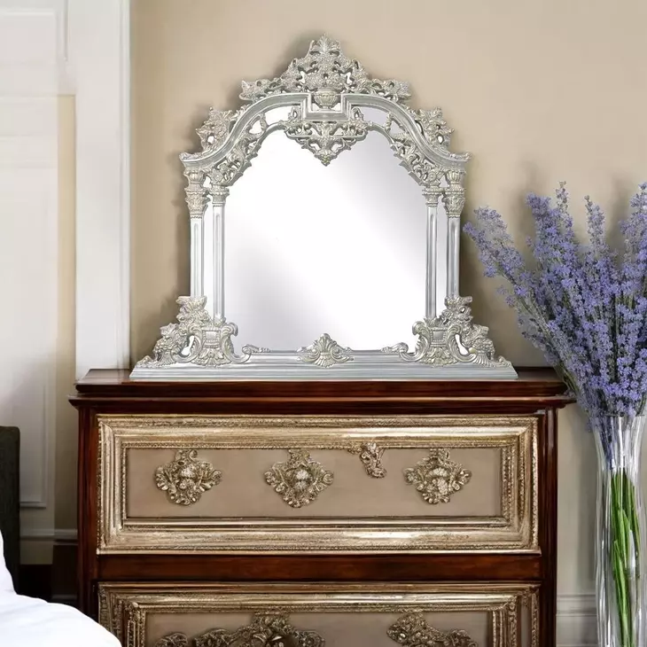 Sandoval Champagne Arched Dresser Mirror