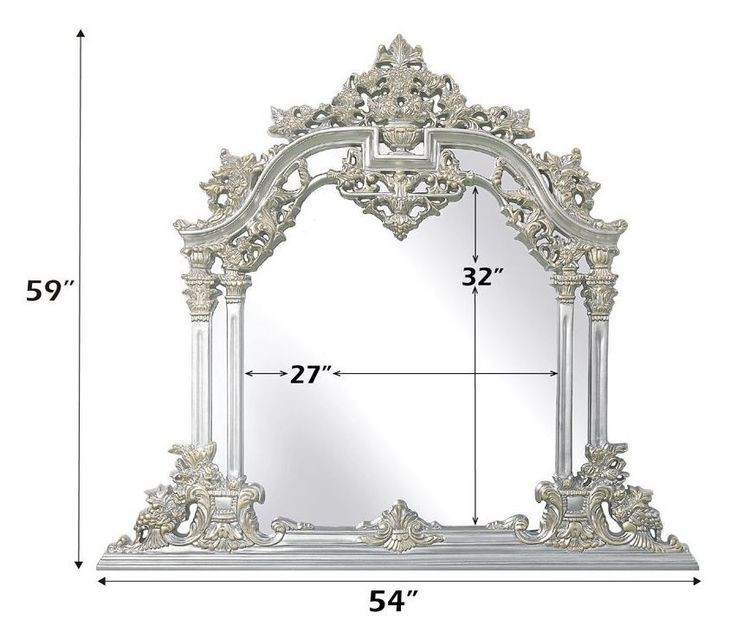 Sandoval Champagne Arched Dresser Mirror