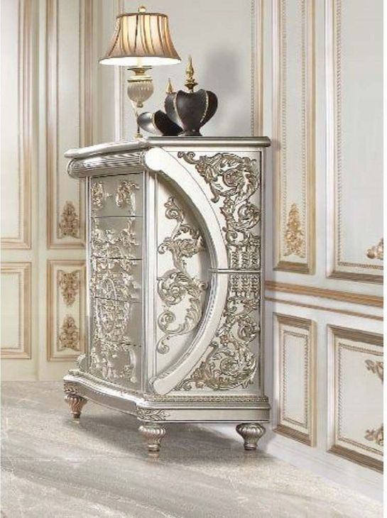 Sandoval Champagne 5 Drawer Chest