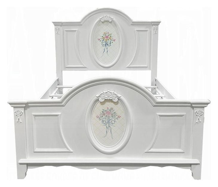 Flora White Full Storage Panel Bed