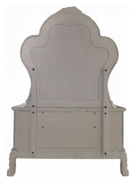 Dresden Bone White Arched Dresser Mirror