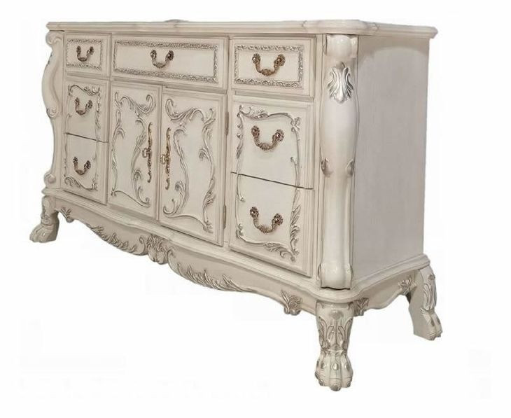 Dresden Bone White 7 Drawer Dresser