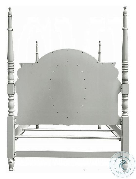 Flora Gray Full Poster Bed