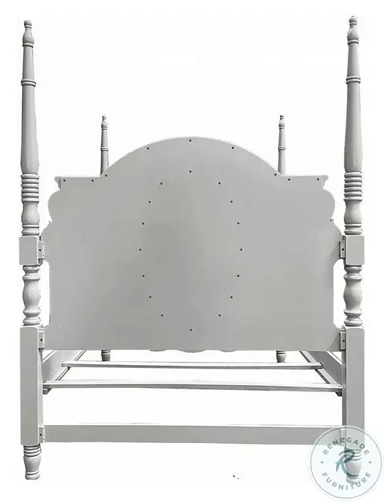 Flora Gray Full Poster Bed