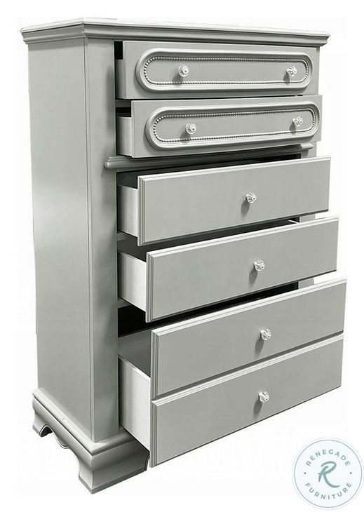 Flora Gray Youth Poster Bedroom Set