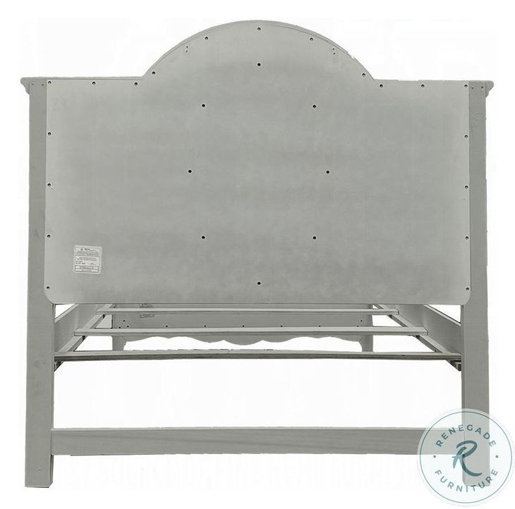 Flora Gray Full Panel Bed