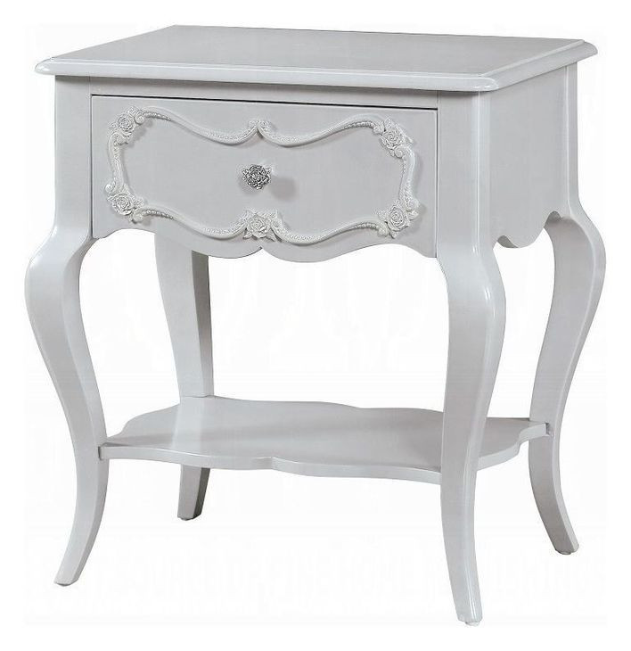 Edalene Gray 1 Drawer Nightstand