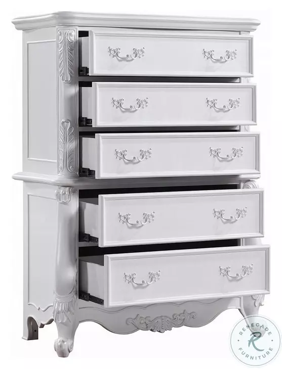 Latisha White Upholstered Bedroom Set