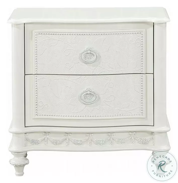 Dorothy Ivory 2 Drawer Nightstand
