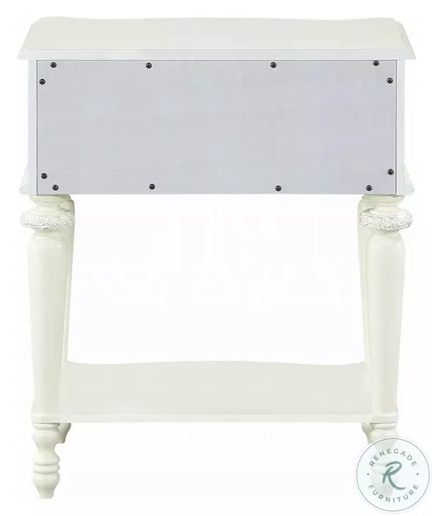 Dorothy Ivory 1 Drawer Nightstand