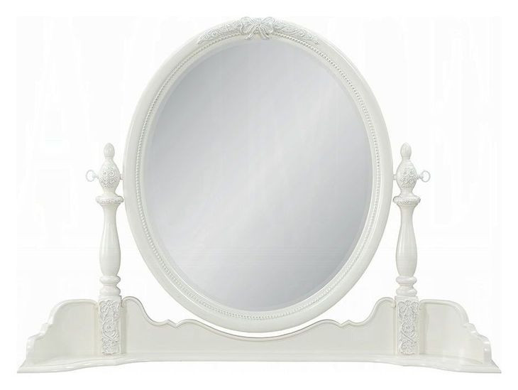 Dorothy Ivory Oval Dresser Mirror
