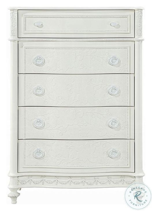 Dorothy Ivory 5 Drawer Chest