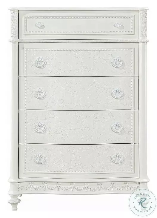Dorothy Ivory 5 Drawer Chest