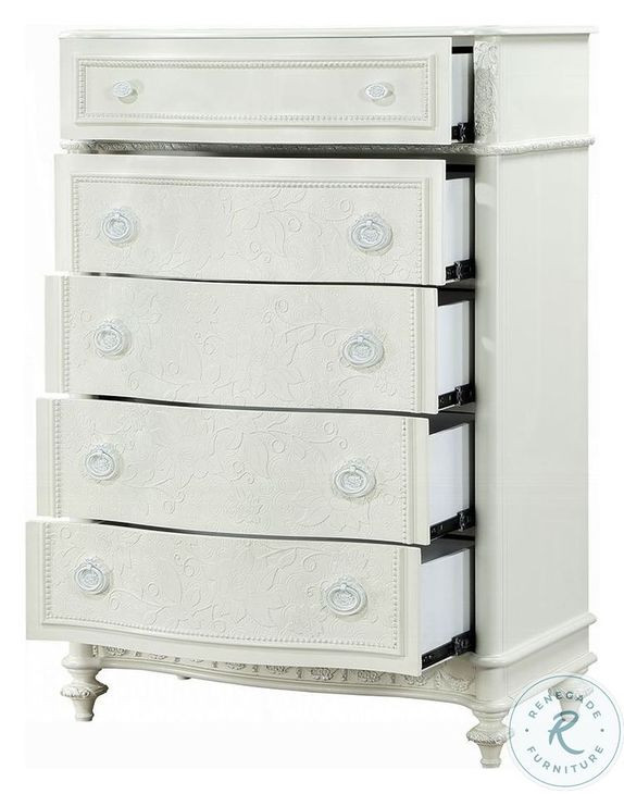 Dorothy Ivory 5 Drawer Chest