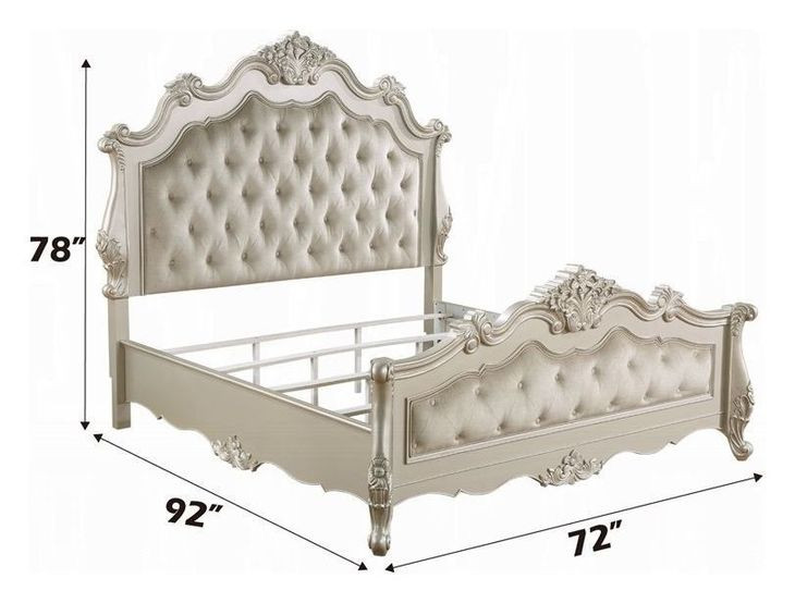 Bently Champagne Queen Upholstered Panel Bed
