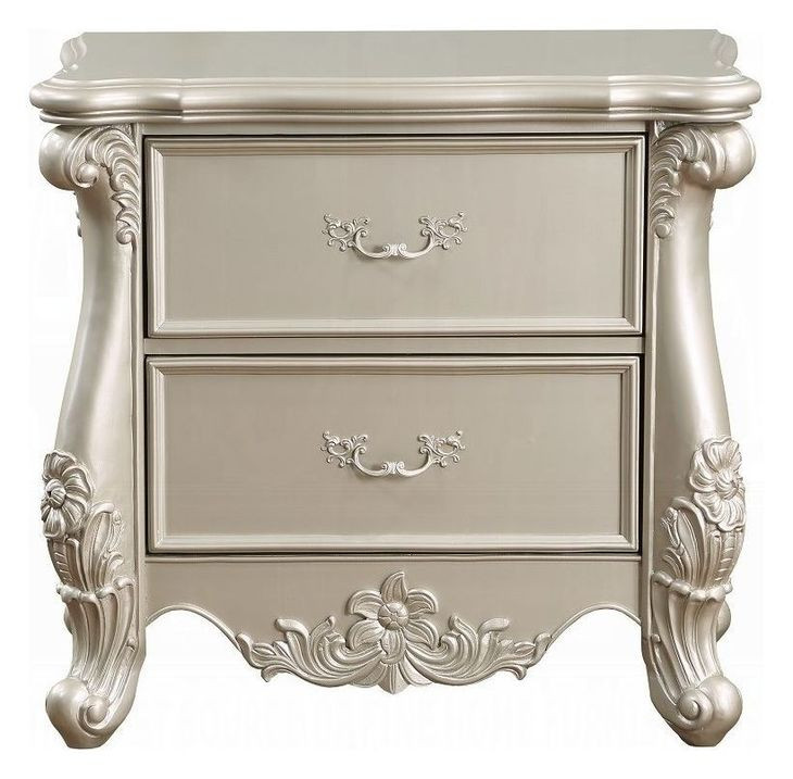 Bently Champagne 2 Drawer Nightstand