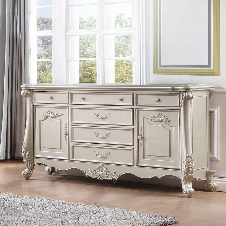 Bently Champagne 6 Drawer Dresser