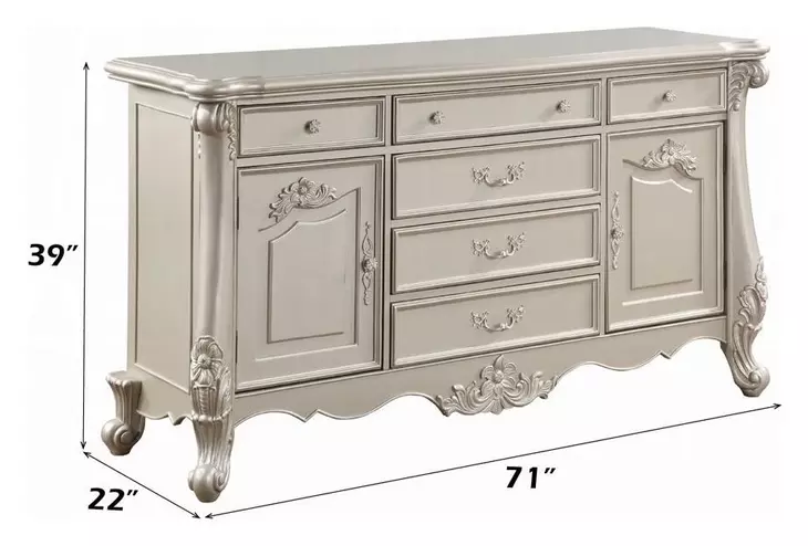 Bently Champagne 6 Drawer Dresser