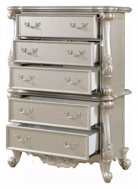 Bently Champagne Upholstered Panel Bedroom Set