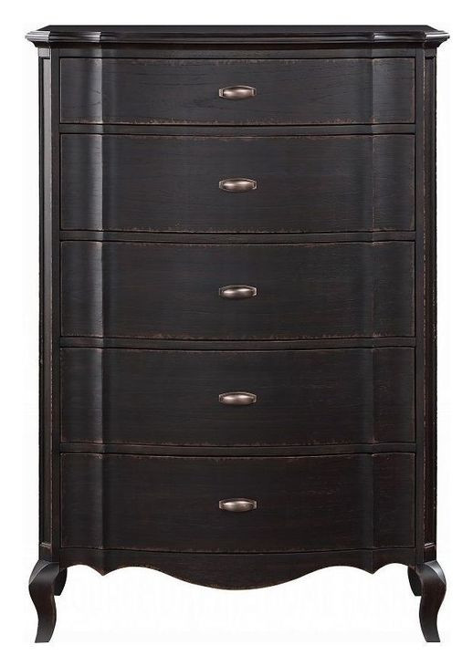 Chelmsford Black Antique 5 Drawer Chest
