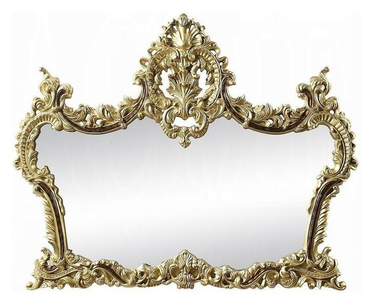 Desiderius Antique Gold and Hand Paint Brown Arched Dresser Mirror