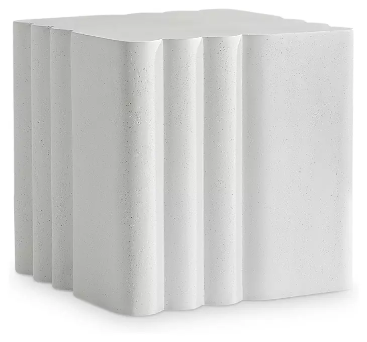 Monterosso Natural Stonecast Outdoor Square Side Table