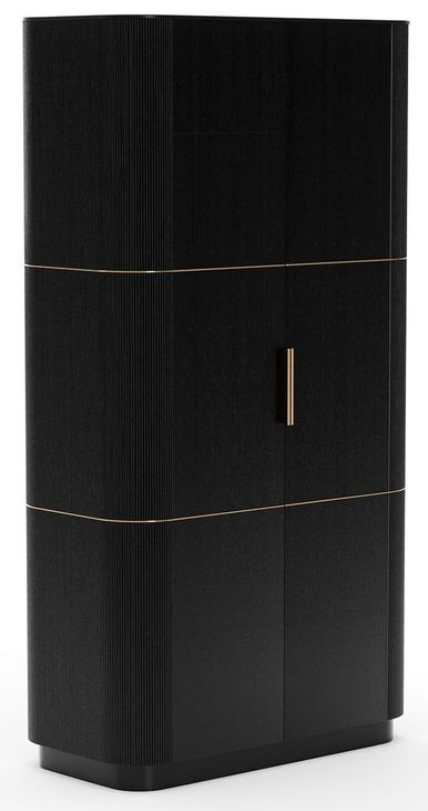 Love Dark Chocolate 2 Door Bar Cabinet with LED
