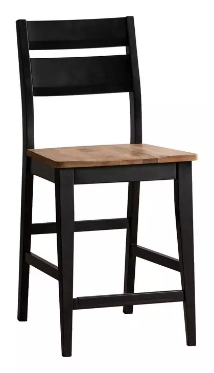 Austin Natural Mango and Black Rectangular Counter Height Dining Room Set