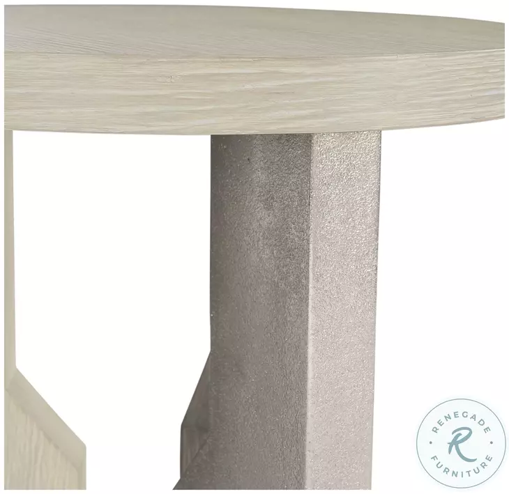 Ellis Jicama And Shiny Nickel Side Table