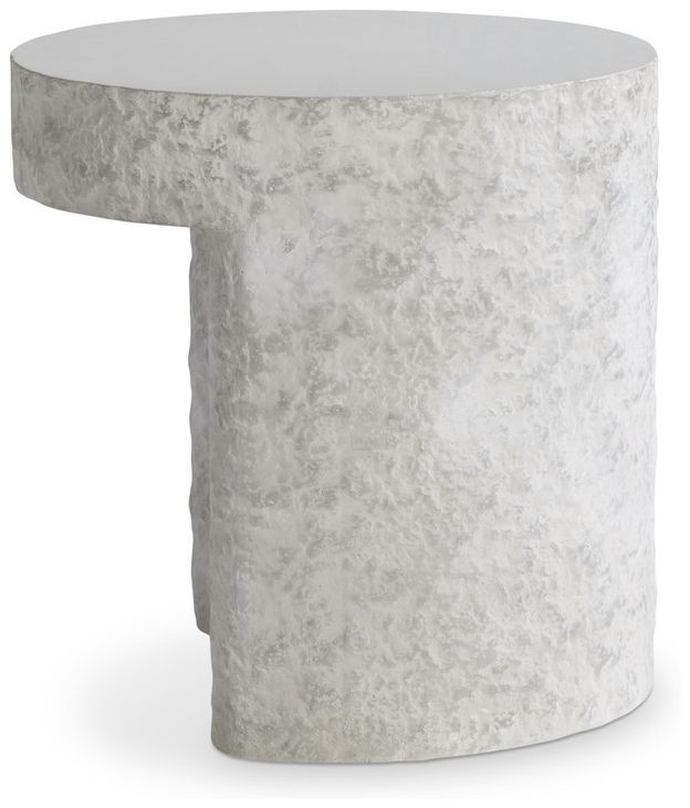 Pincio Gray Flyover Design Round Side Table