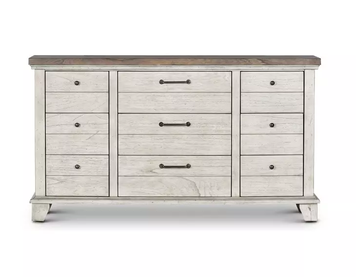 Bear Creek Cream 9 Drawer Dresser