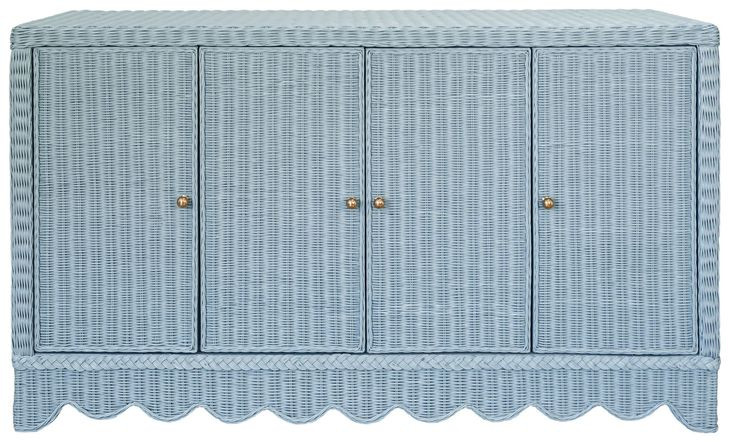 Beatrice Light Blue 4 Door Buffet