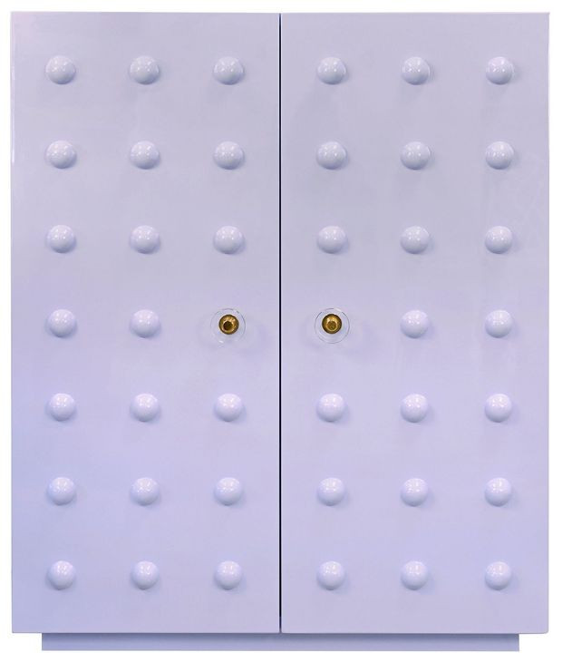 Beau Lavender 2 Door Accent Cabinet