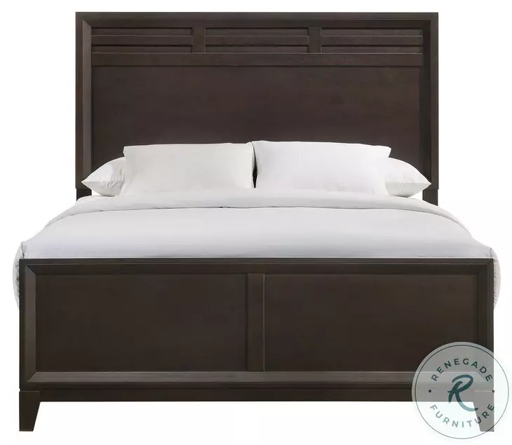 Warren Merlot Queen Panel Bed