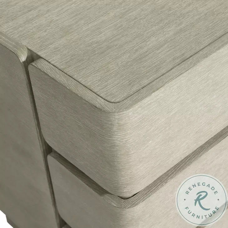 Arcadia Clay 3 Drawer Nightstand with USB Charging