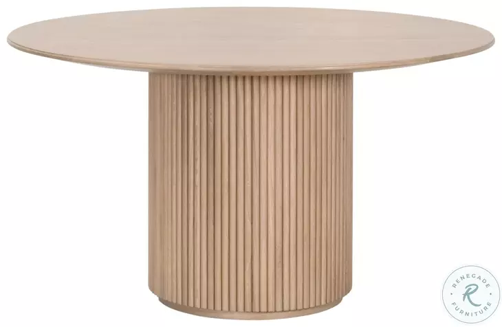 Belfast Natural Oak 54" Round Dining Table