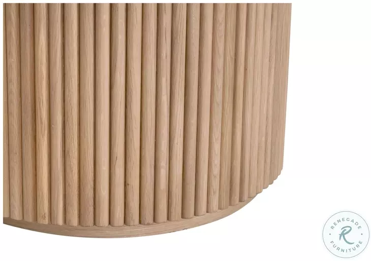 Belfast Natural Oak 54" Round Dining Table