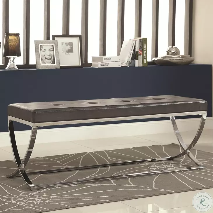 501156 Black Vinyl Bench