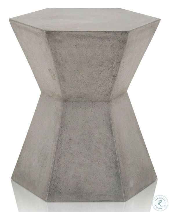 District Slate Grey Bento Accent Table