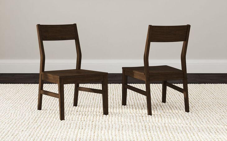 Berkeley Coffee Wooden Side Chair Set of 2